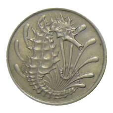 Монета 10 центов 1968 года Сингапур (реверс)