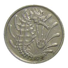 Монета 10 центов 1974 года Сингапур (реверс)