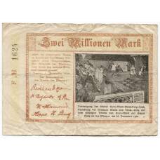 Банкнота 2000000 марок 1923 года Германия — Нотгельд (Леннеп)