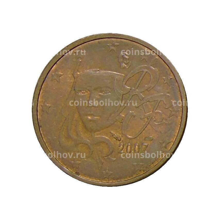Монета 2 евроцента 2007 года Франция
