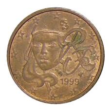 Монета 2 евроцента 1999 года Франция (аверс)