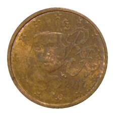 Монета 2 евроцента 2017 года Франция (аверс)