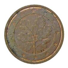 Монета 2 евроцента 2002 года F Германия (аверс)