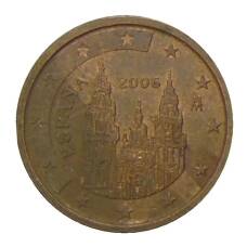 Монета 2 евроцента 2006 года Испания (аверс)