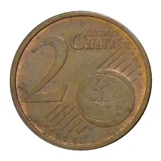 Монета 2 евроцента 2002 года G Германия (реверс)