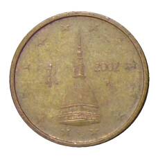 Монета 2 евроцента 2002 года Италия (аверс)