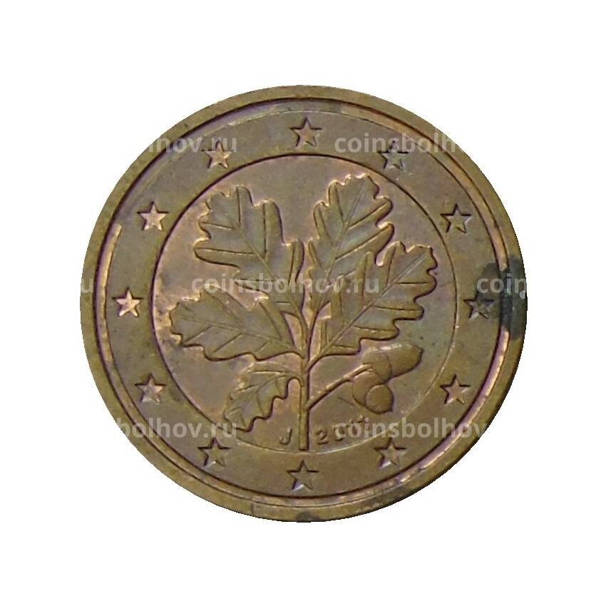 Монета 2 евроцента 2011 года J Германия