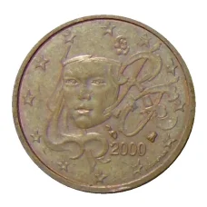 Монета 2 евроцента 2000 года Франция (аверс)