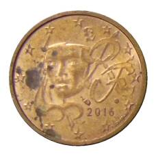 Монета 2 евроцента 2016 года Франция (аверс)