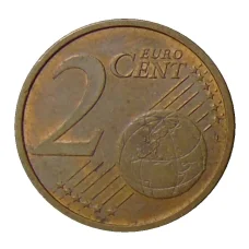 Монета 2 евроцента 2002 года F Германия (реверс)