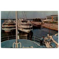 Открытка «По Татарии» — Казань. Речной вокзал.