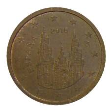 Монета 2 евроцента 2016 года Испания (аверс)