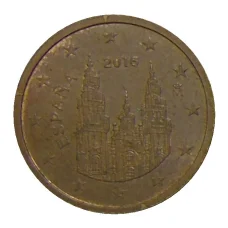 Монета 2 евроцента 2016 года Испания (аверс)