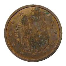 Монета 2 евроцента 2016 года Испания (аверс)