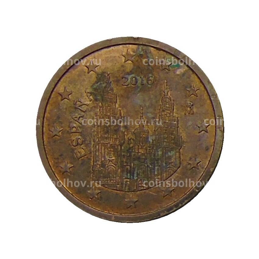 Монета 2 евроцента 2016 года Испания