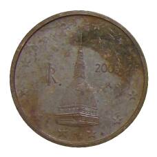 Монета 2 евроцента 2009 года Италия (аверс)