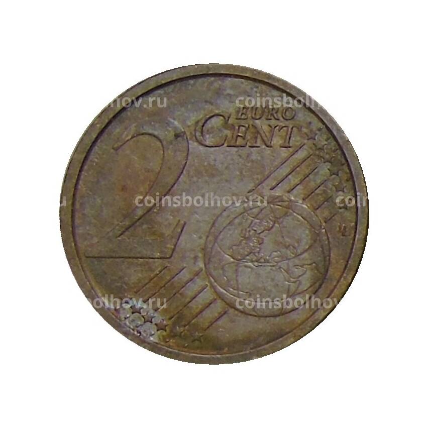Монета 2 евроцента 2009 года Италия (вид 2)