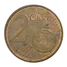 Монета 2 евроцента 2017 года Испания (реверс)