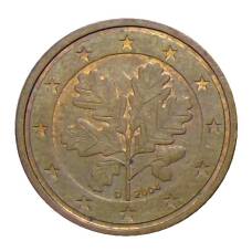 Монета 2 евроцента 2004 года D Германия (аверс)