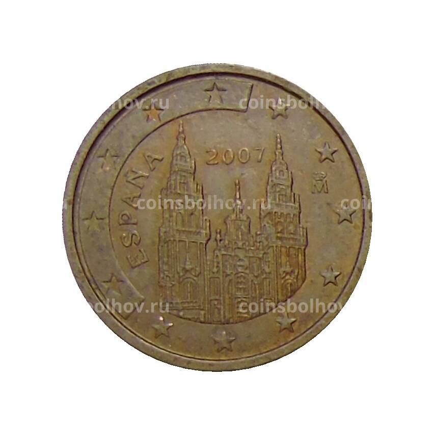 Монета 2 евроцента 2007 года Испания