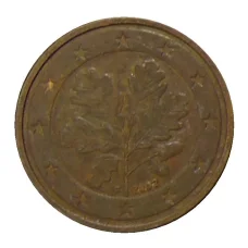 Монета 2 евроцента 2002 года F Германия (аверс)