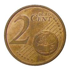Монета 2 евроцента 2017 года Испания (реверс)