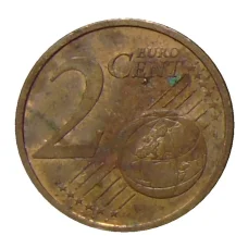 Монета 2 евроцента 2002 года D Германия (реверс)