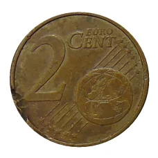 Монета 2 евроцента 2004 года Франция (реверс)