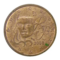 Монета 2 евроцента 2008 года Франция (аверс)