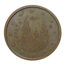 Монета 2 евроцента 2015 года Испания (аверс)