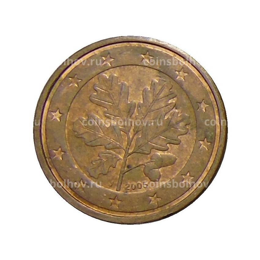 Монета 2 евроцента 2005 года J Германия