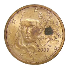 Монета 2 евроцента 2009 года Франция (аверс)