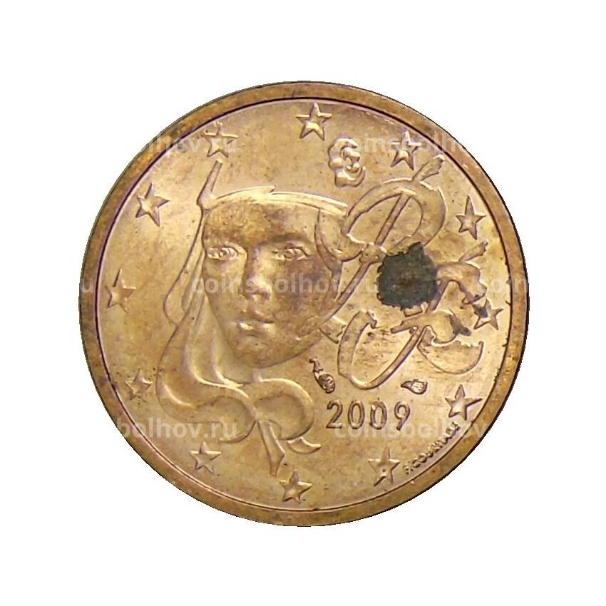 Монета 2 евроцента 2009 года Франция