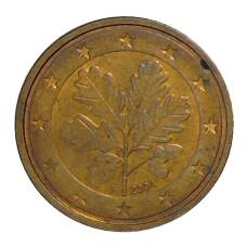 Монета 2 евроцента 2004 года F Германия (аверс)