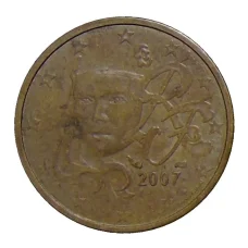 Монета 2 евроцента 2007 года Франция (аверс)