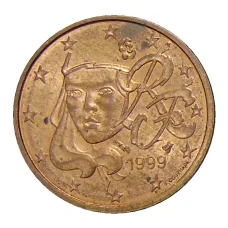 Монета 2 евроцента 1999 года Франция (аверс)