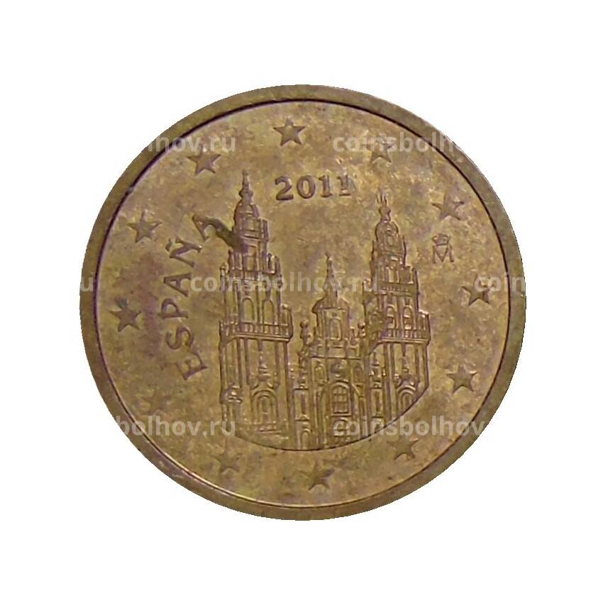 Монета 2 евроцента 2011 года Испания