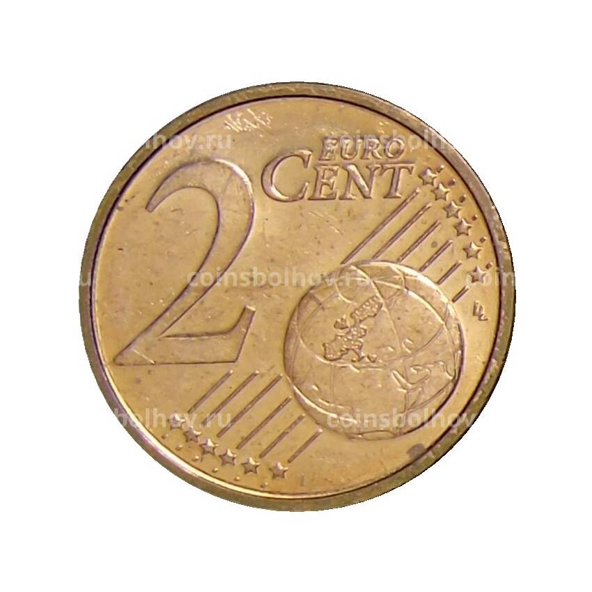 Монета 2 евроцента 2017 года Испания (вид 2)