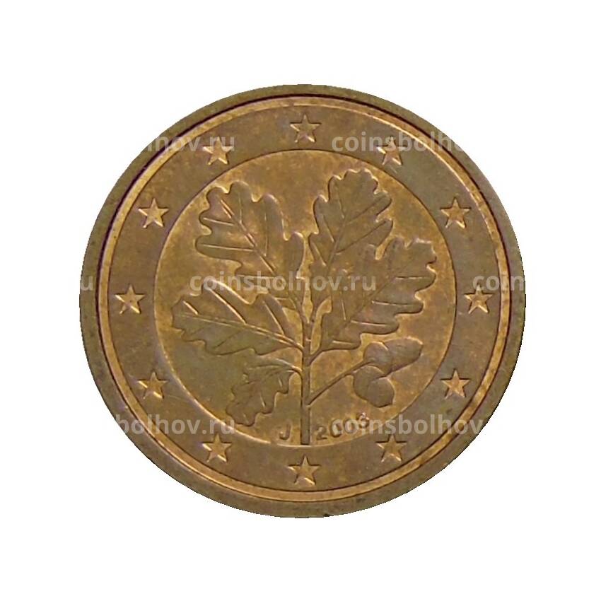 Монета 2 евроцента 2003 года J Германия