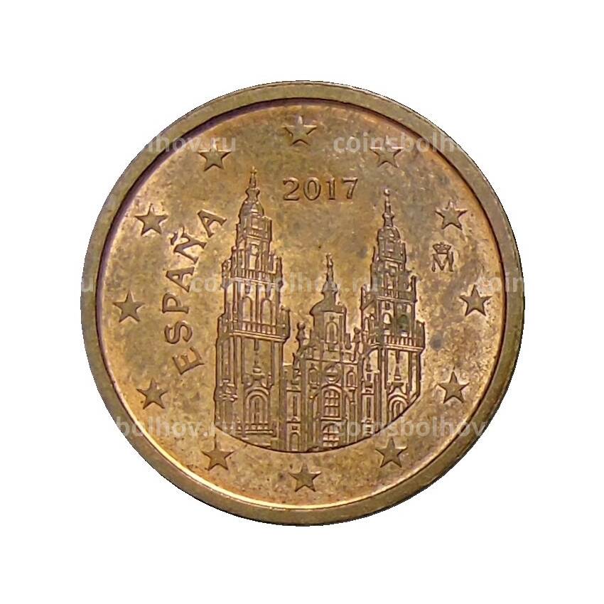 Монета 2 евроцента 2017 года Испания