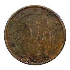 Монета 2 евроцента 2005 года Испания (аверс)