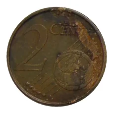 Монета 2 евроцента 2005 года Испания (реверс)