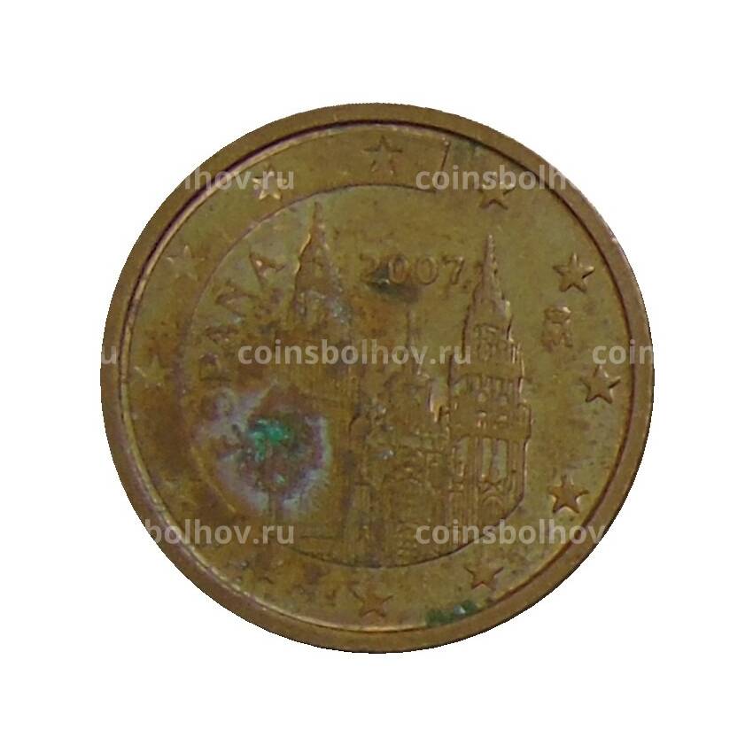 Монета 2 евроцента 2007 года Испания