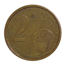 Монета 2 евроцента 2001 года Испания (реверс)