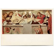 Открытка живопись Неизвестный Испанский художник «Положение во гроб»