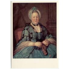 Открытка живопись И.П. Аргунов «Портрет Толстой — урожденной Лопухиной»