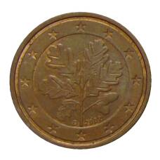 Монета 2 евроцента 2002 года D Германия (аверс)