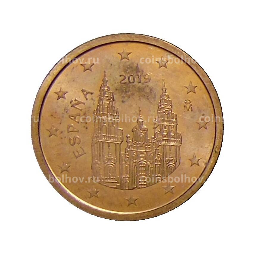 Монета 2 евроцента 2019 года Испания