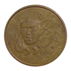 Монета 2 евроцента 1999 года Франция (аверс)