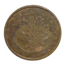 Монета 2 евроцента 2002 года F Германия (аверс)